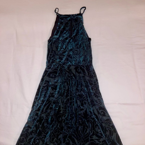 Aqua Medium Green Floral Dress - Picture 4 of 4